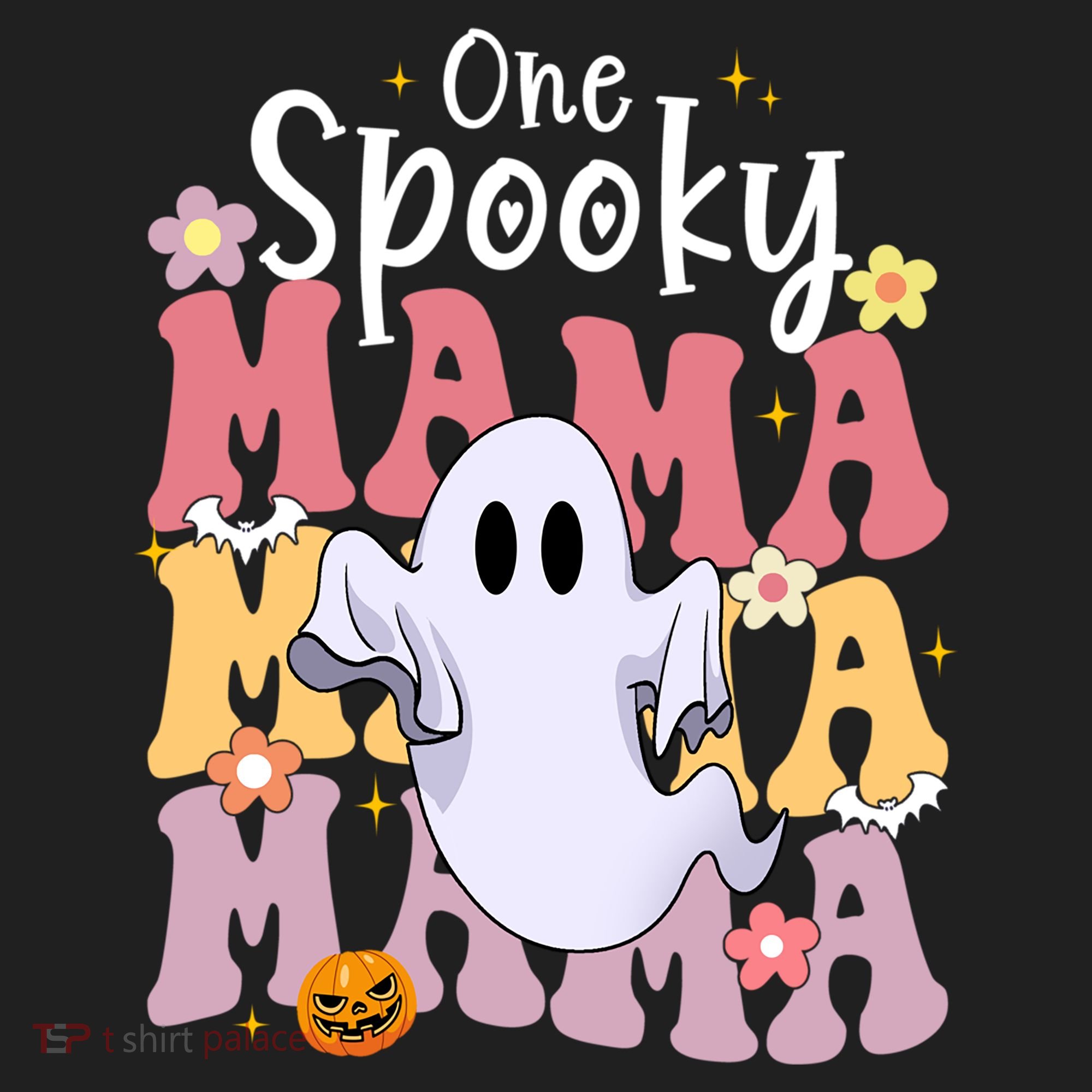 One Spooky Mama Halloween Cute Ghosts Grovvy Mommy Gift Beanie