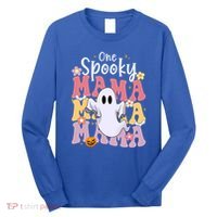 One Spooky Mama Halloween Cute Ghosts Grovvy Mommy Gift Long Sleeve Shirt thumb 0