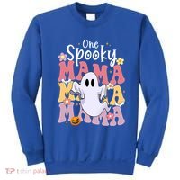 One Spooky Mama Halloween Cute Ghosts Grovvy Mommy Gift Sweatshirt thumb 0