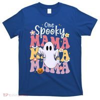 One Spooky Mama Halloween Cute Ghosts Grovvy Mommy Gift T-Shirt thumb 0