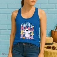 One Spooky Mama Halloween Cute Ghosts Grovvy Mommy Gift Women's Tank Top thumb 2