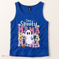 One Spooky Mama Halloween Cute Ghosts Grovvy Mommy Gift Tank Top thumb 2