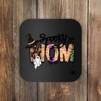 One Spooky Mom Mother Day Halloween Ghost Costume Gift Coaster thumb 0
