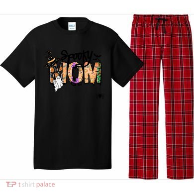 One Spooky Mom Mother Day Halloween Ghost Costume Gift Pajama Set