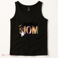 One Spooky Mom Mother Day Halloween Ghost Costume Gift Tank Top thumb 2