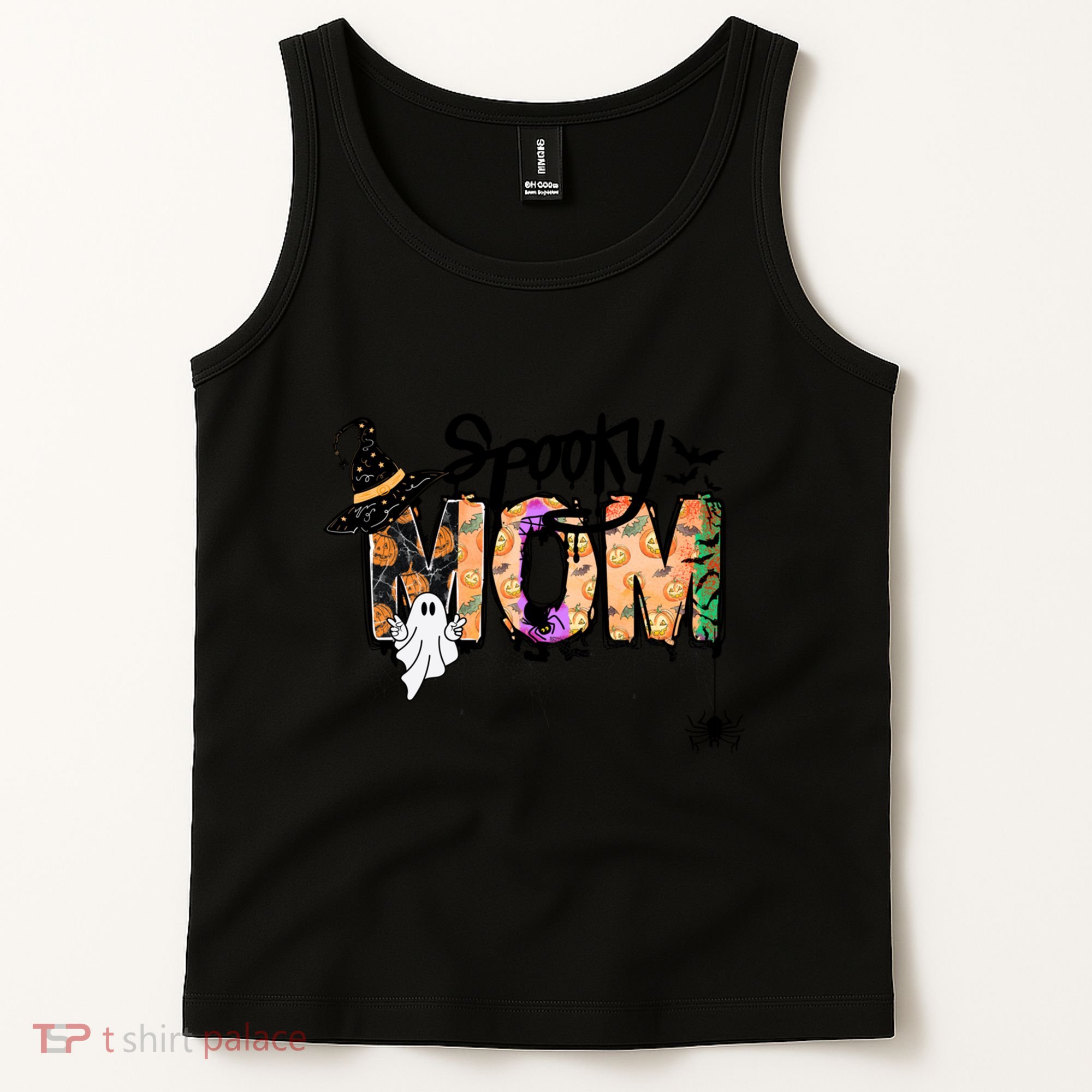 One Spooky Mom Mother Day Halloween Ghost Costume Gift Tank Top