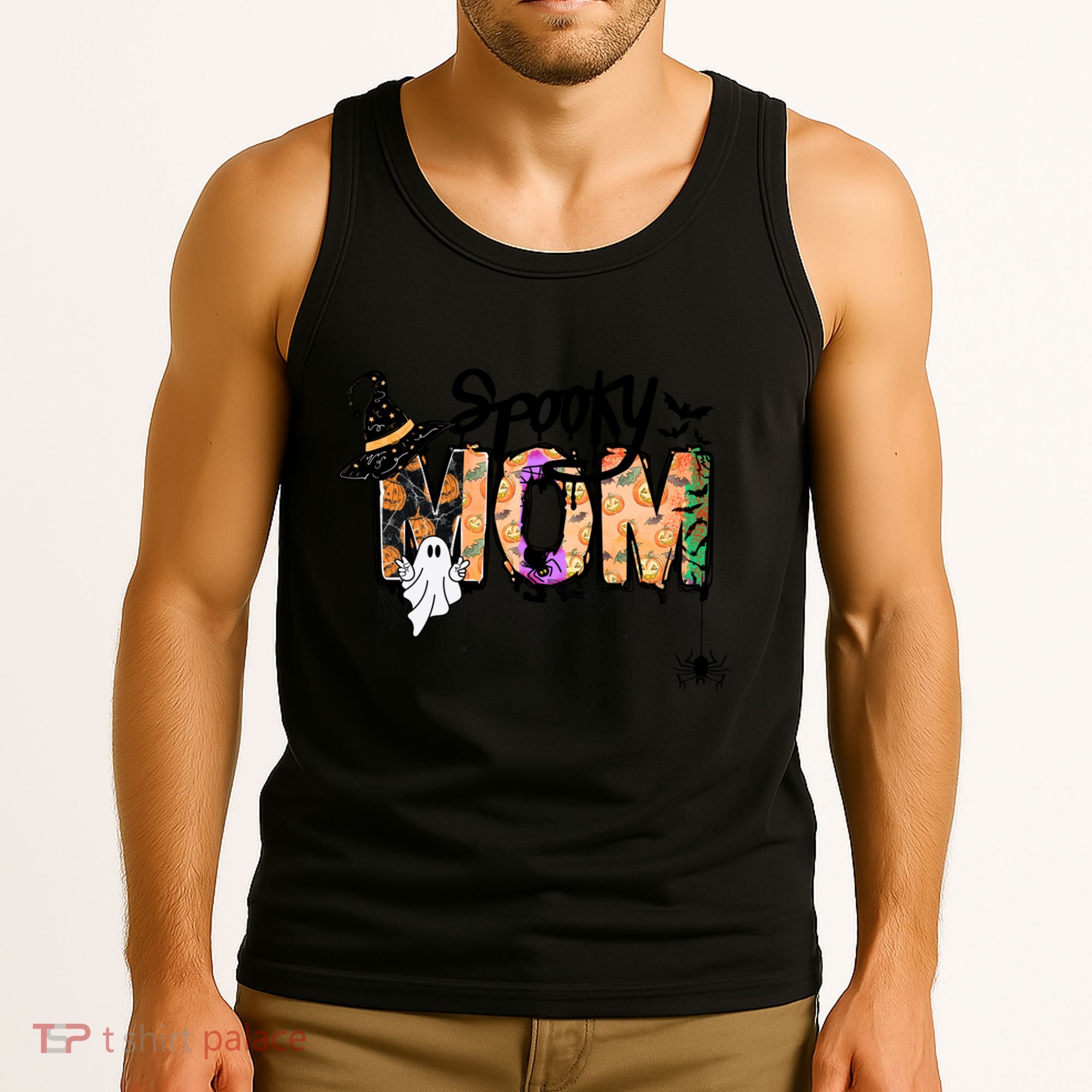 One Spooky Mom Mother Day Halloween Ghost Costume Gift Tank Top