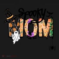One Spooky Mom Mother Day Halloween Ghost Costume Gift Women's Long Sleeve Shirt thumb 2