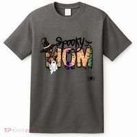 One Spooky Mom Mother Day Halloween Ghost Costume Gift T-Shirt thumb 0