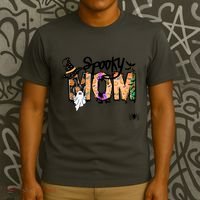 One Spooky Mom Mother Day Halloween Ghost Costume Gift T-Shirt thumb 3