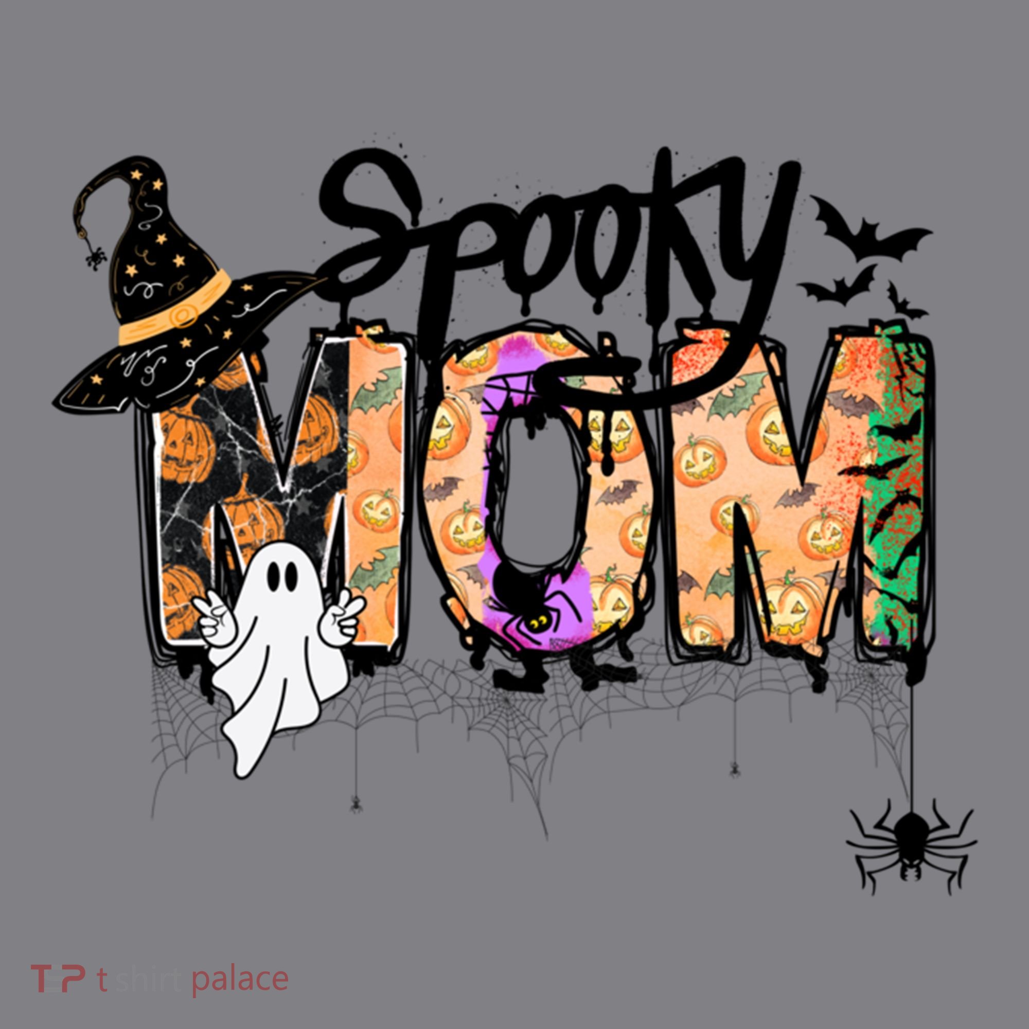One Spooky Mom Mother Day Halloween Ghost Costume Gift T-Shirt