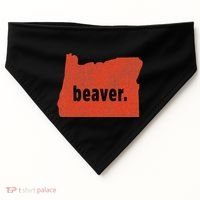 Oregon State Nickname Beaver Distressed USA-Made Doggie Bandana thumb 0