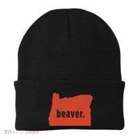 Oregon State Nickname Beaver Distressed Beanie thumb 0