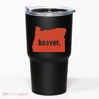 Oregon State Nickname Beaver Distressed Tumbler thumb 0