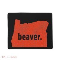 Oregon State Nickname Beaver Distressed Mousepad thumb 0
