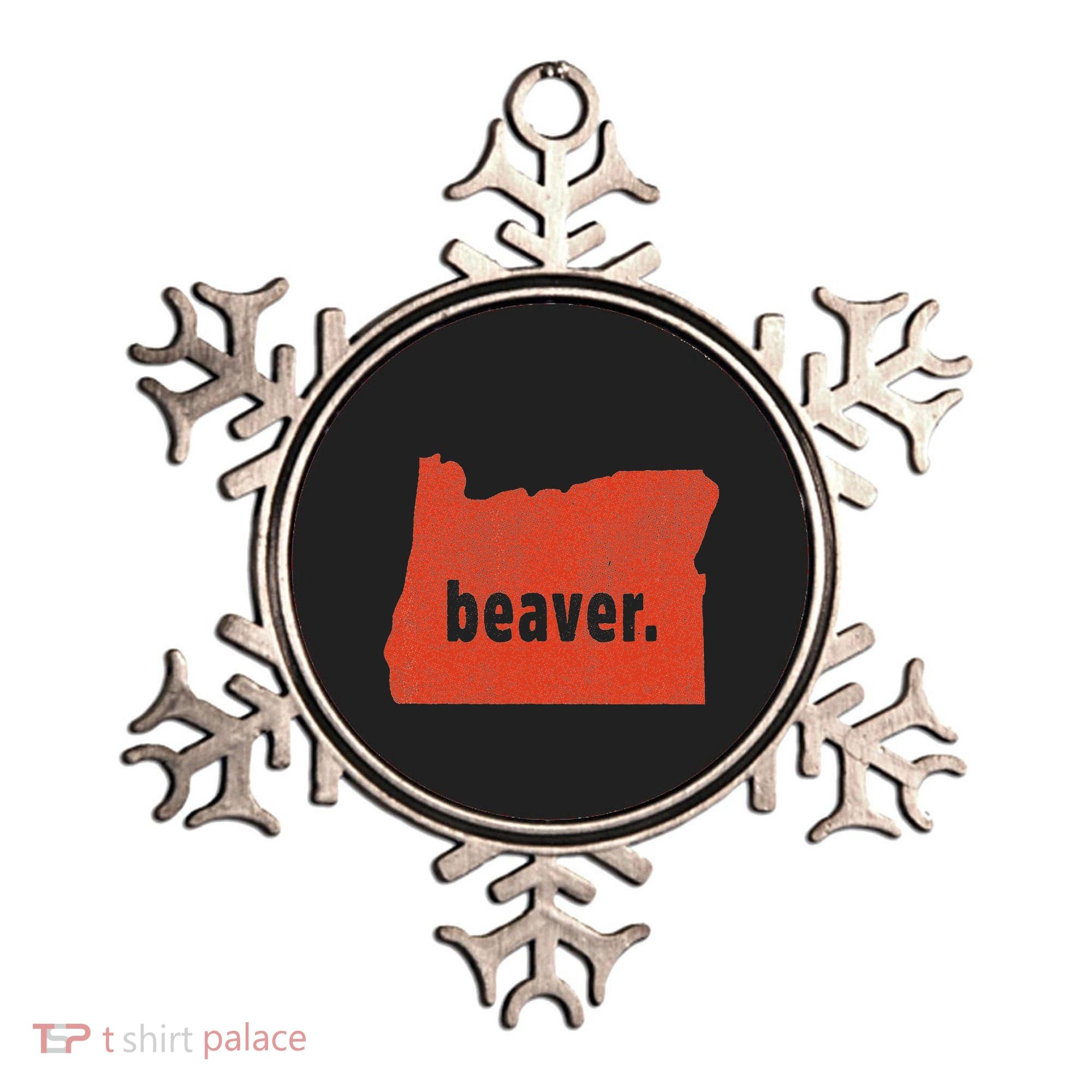 Oregon State Nickname Beaver Distressed Ornament