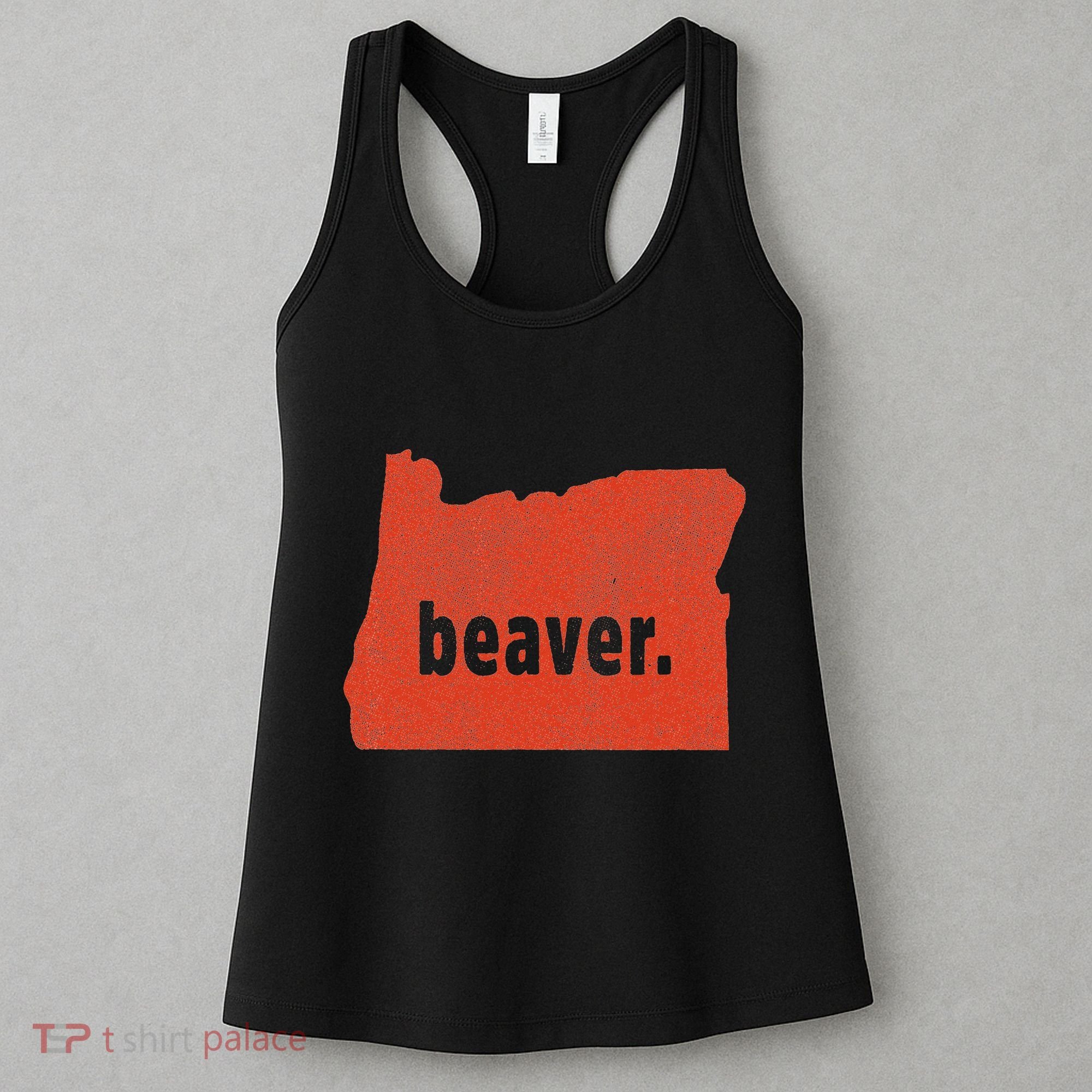 Oregon State Nickname Beaver Distressed Women's Tank Top