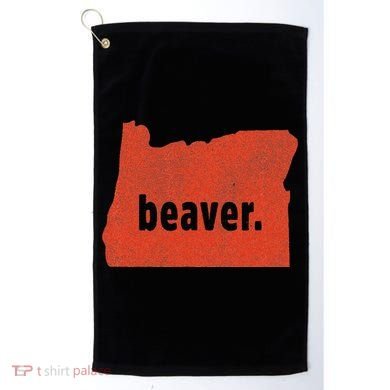 Oregon State Nickname Beaver Distressed Golf Towel