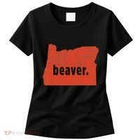 Oregon State Nickname Beaver Distressed Women's T-Shirt thumb 0