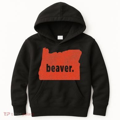 Oregon State Nickname Beaver Distressed Kids Hoodie
