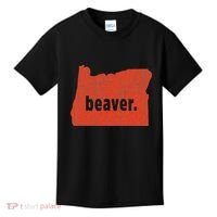 Oregon State Nickname Beaver Distressed Kids T-Shirt thumb 0
