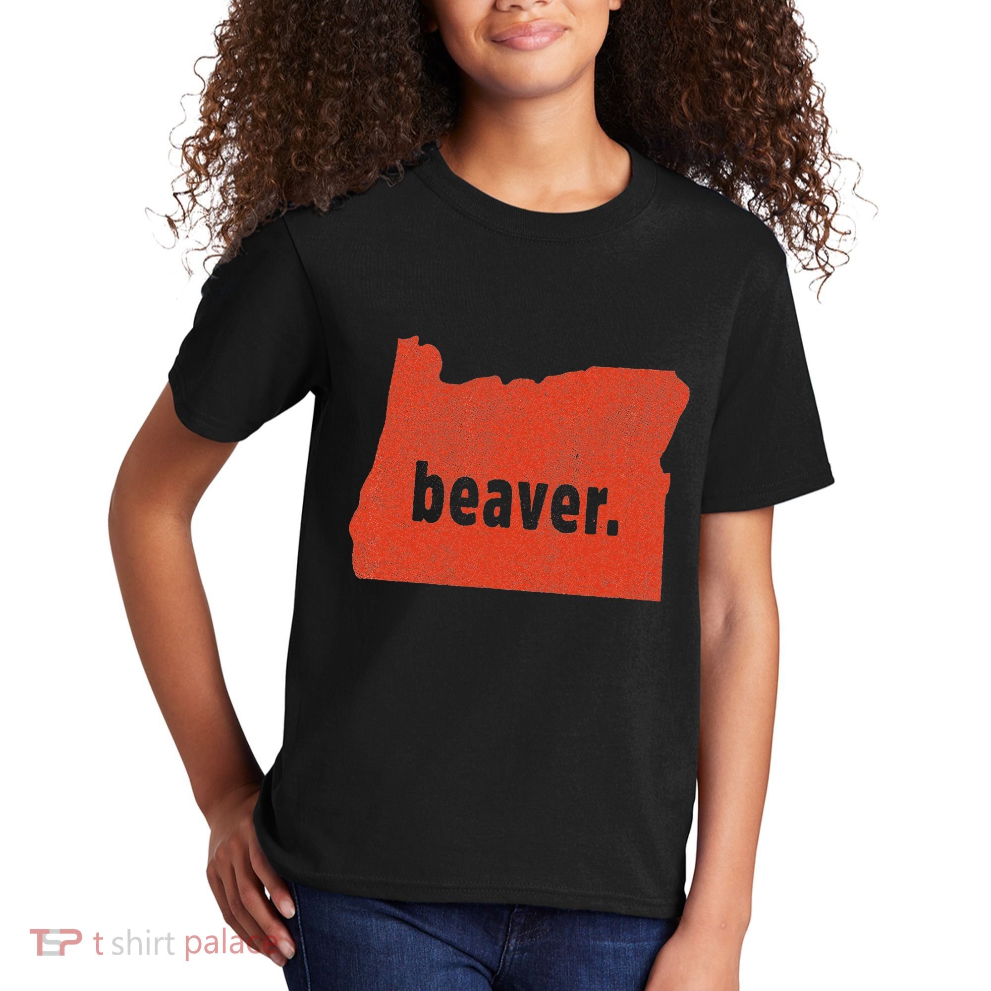 Oregon State Nickname Beaver Distressed Kids T-Shirt