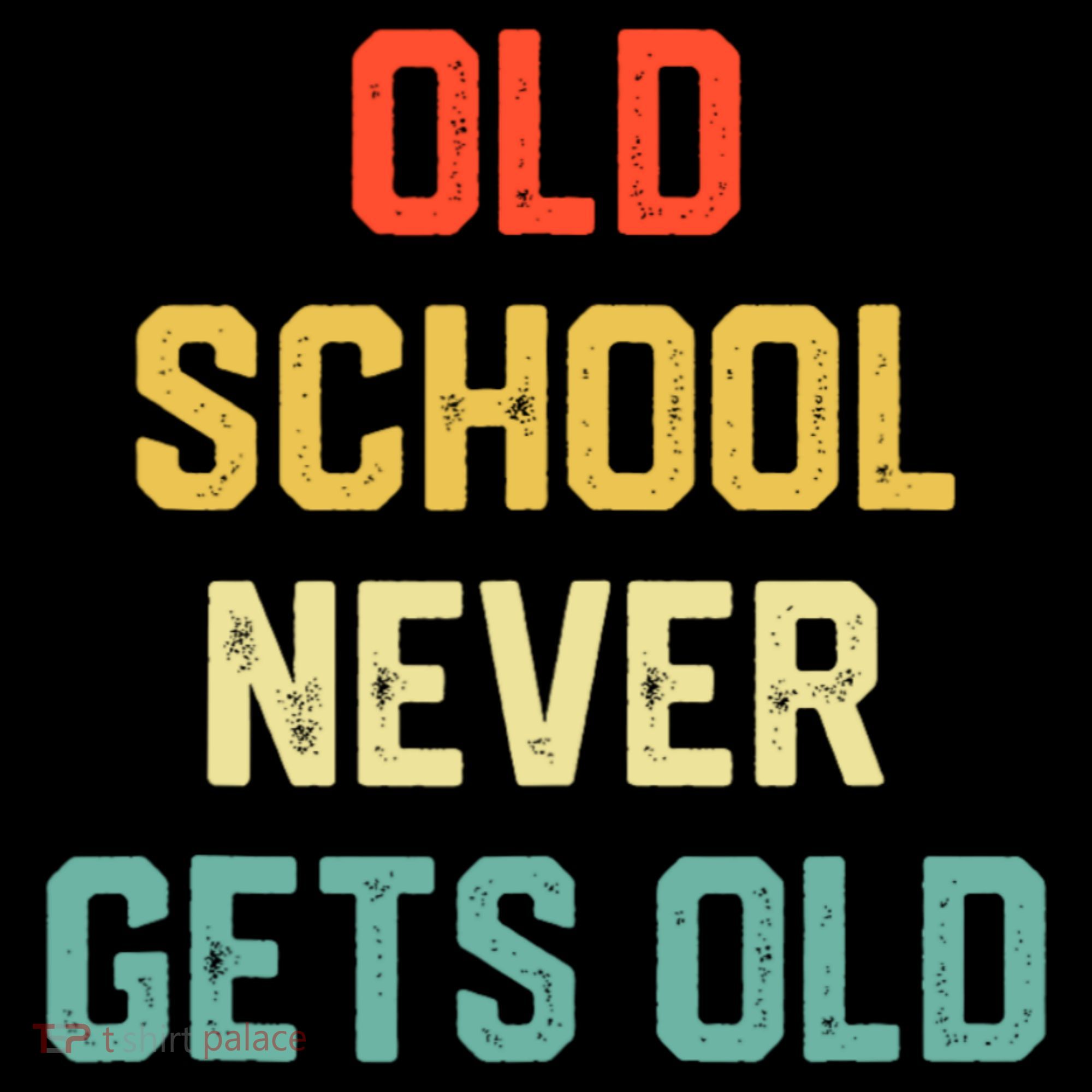 Old School Never Gets Old Funny Saying Sarcastic USA-Made Doggie Bandana