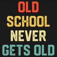 Old School Never Gets Old Funny Saying Sarcastic Hoodie thumb 2