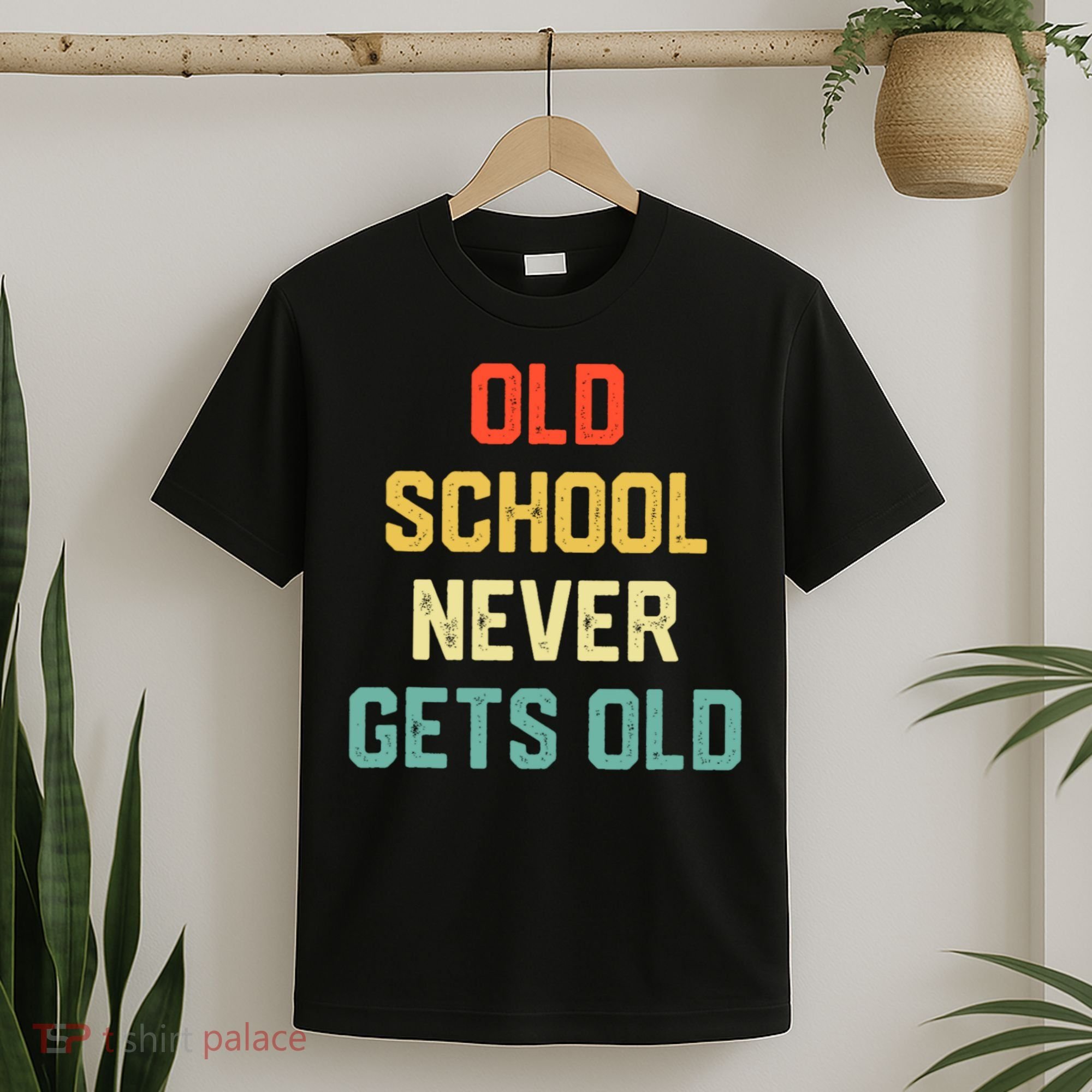 Old School Never Gets Old Funny Saying Sarcastic T-Shirt