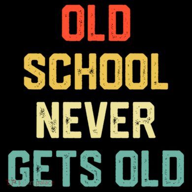 Old School Never Gets Old Funny Saying Sarcastic Kids Colorblock Raglan Jersey