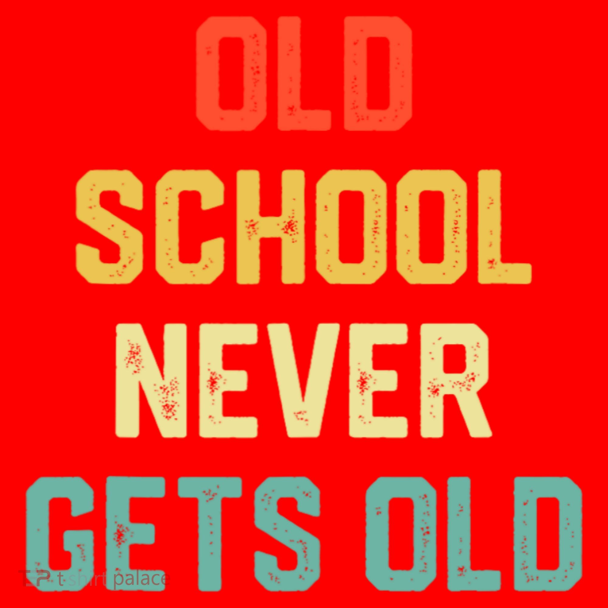 Old School Never Gets Old Funny Saying Sarcastic Santa Hat
