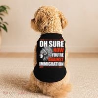 Oh Sure Now YouRe Against Immigration Native American Doggie Tank thumb 2