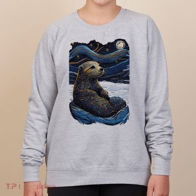 Otter Starry Night Women's Sweatshirt
