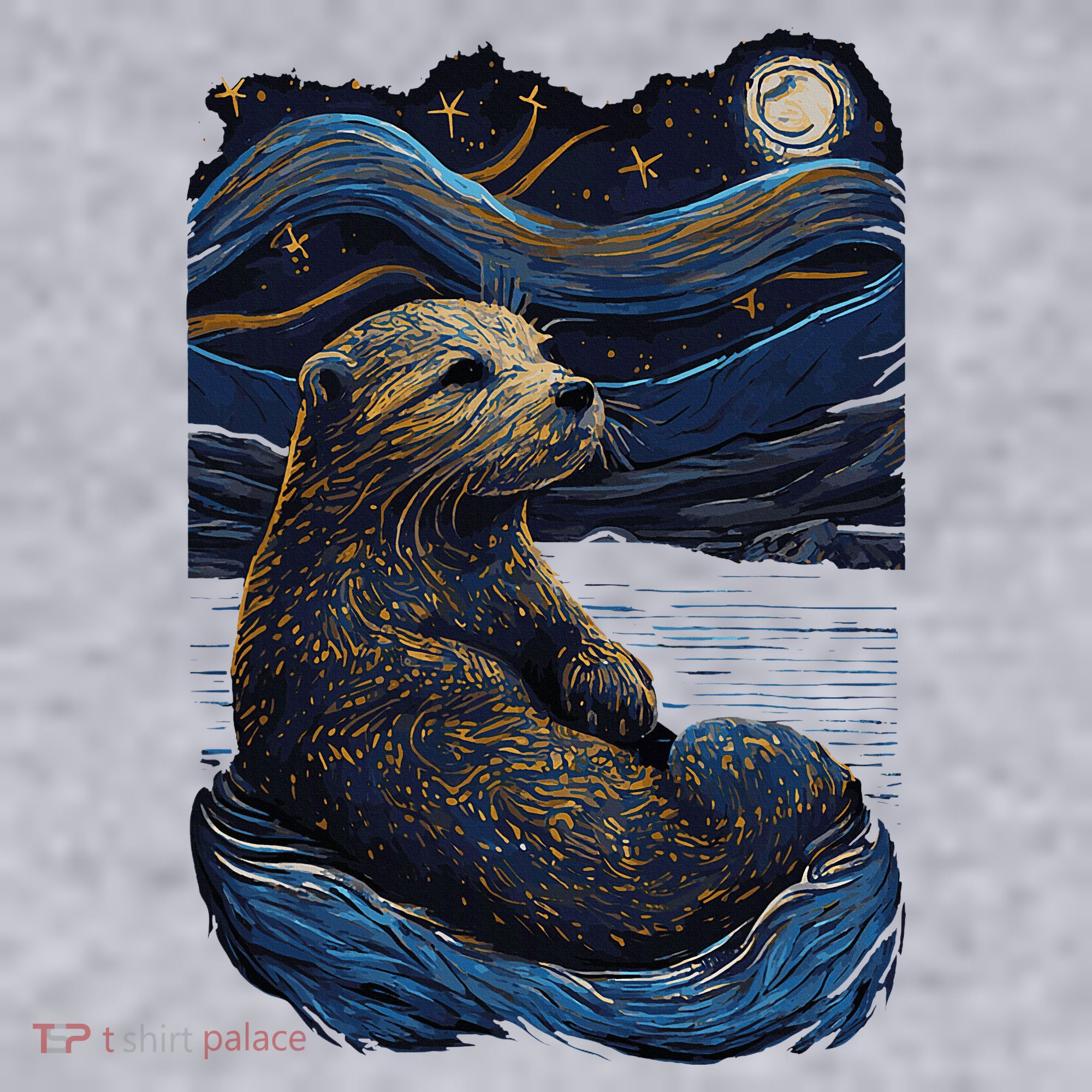 Otter Starry Night Women's Sweatshirt
