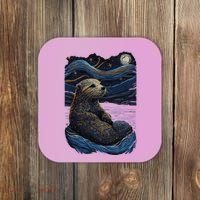Otter Starry Night Coaster thumb 0