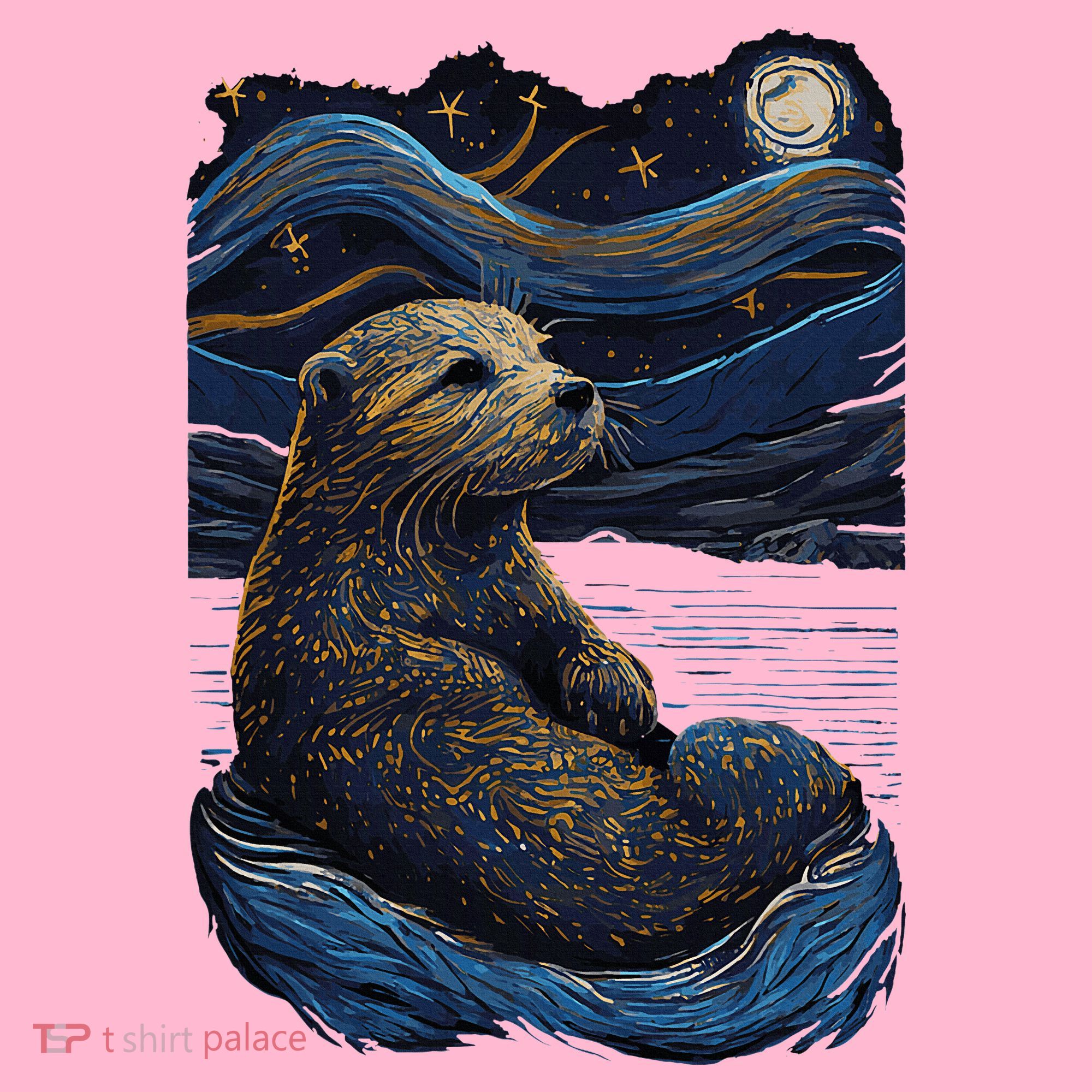 Otter Starry Night Coaster