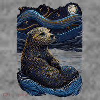 Otter Starry Night Toddler Hoodie thumb 2