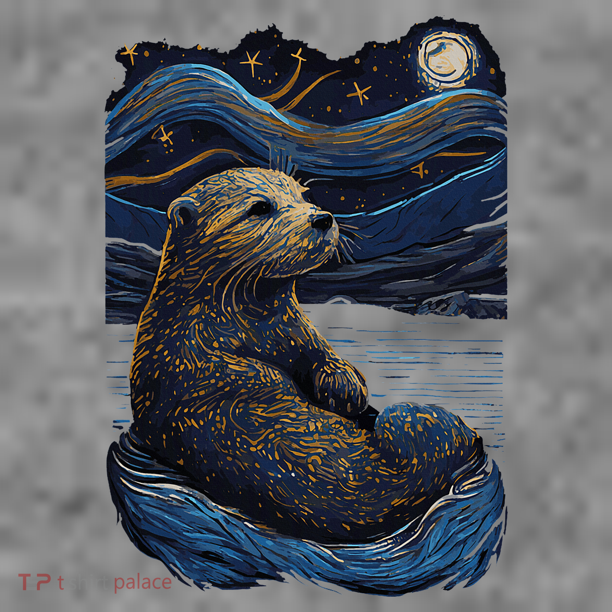 Otter Starry Night Toddler Hoodie