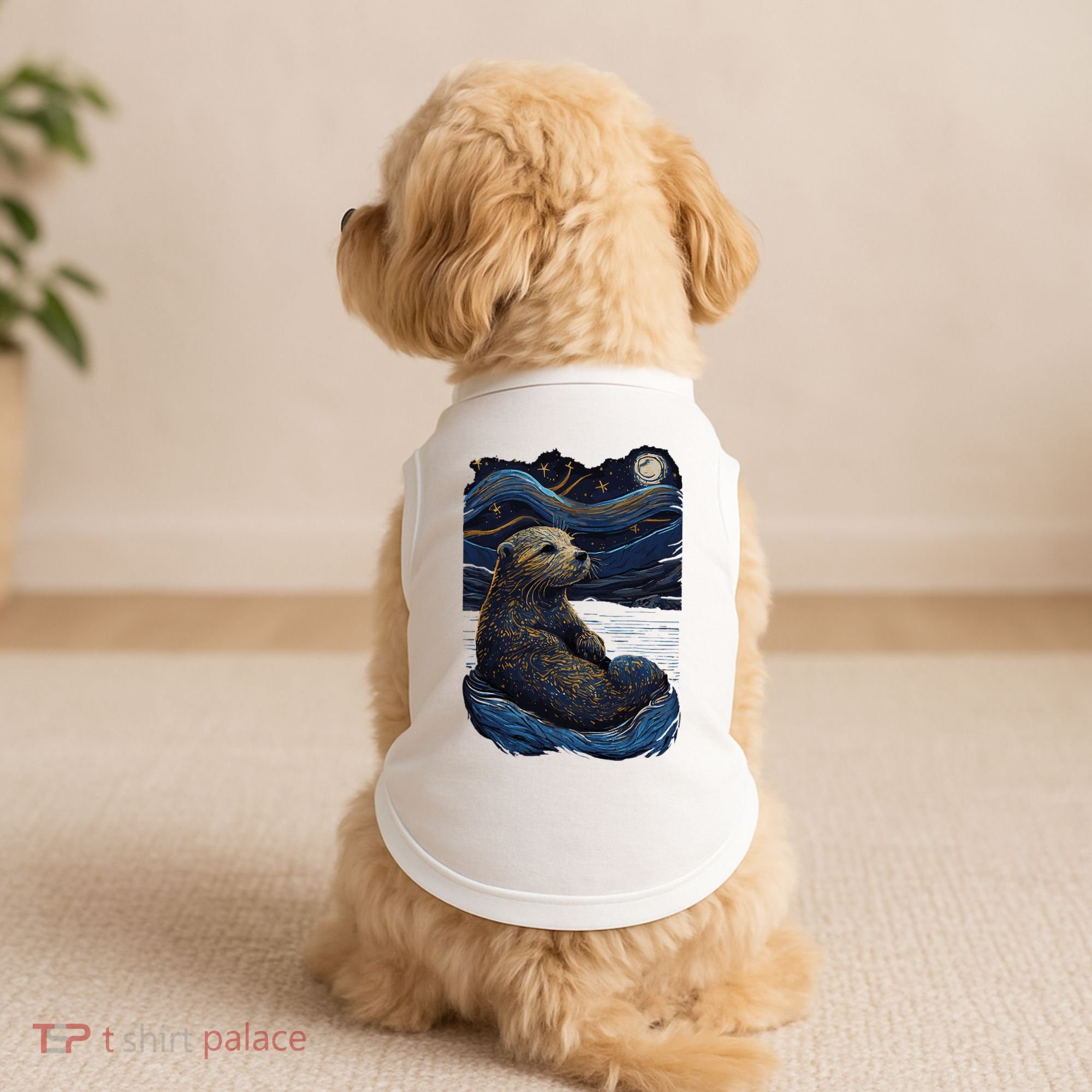 Otter Starry Night Doggie Tank