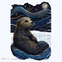 Otter Starry Night Doggie Tank thumb 4
