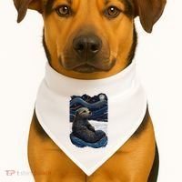 Otter Starry Night USA-Made Doggie Bandana thumb 1