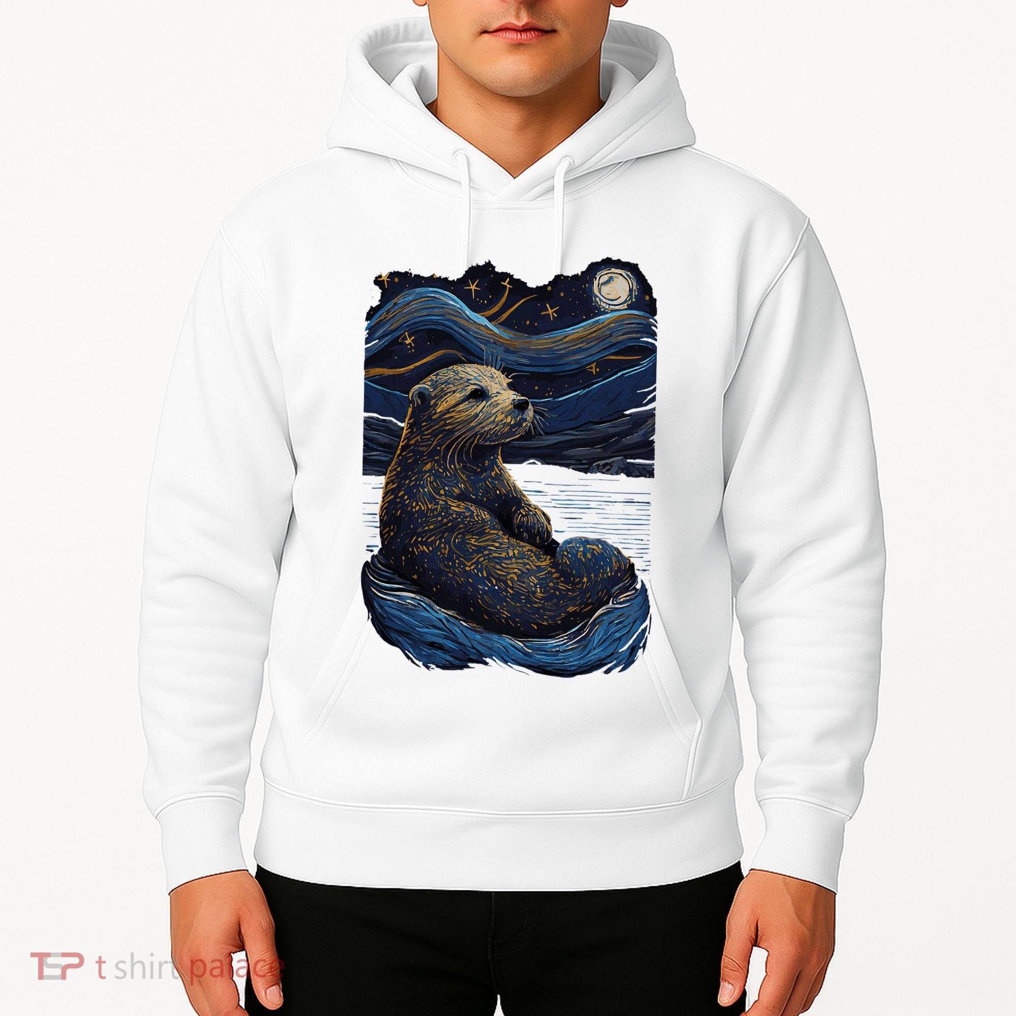 Otter Starry Night Hoodie