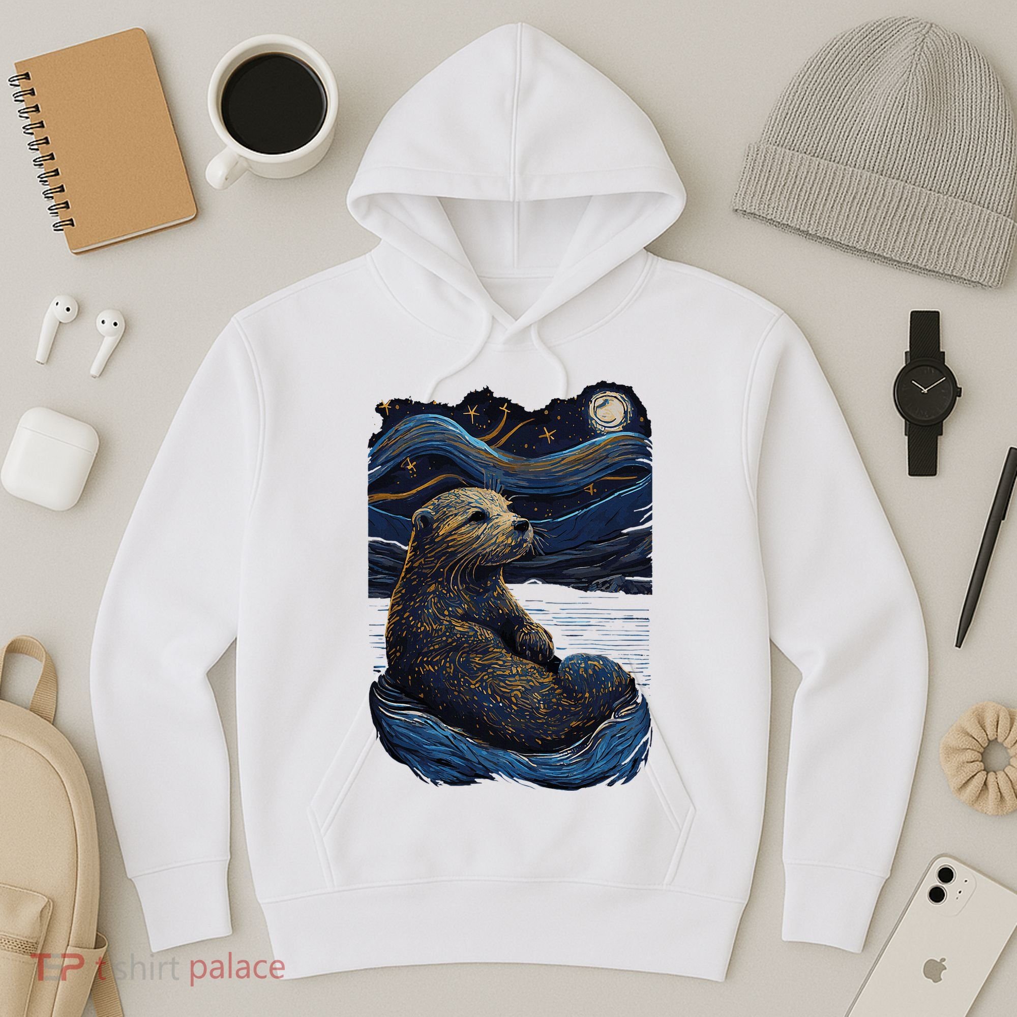 Otter Starry Night Hoodie