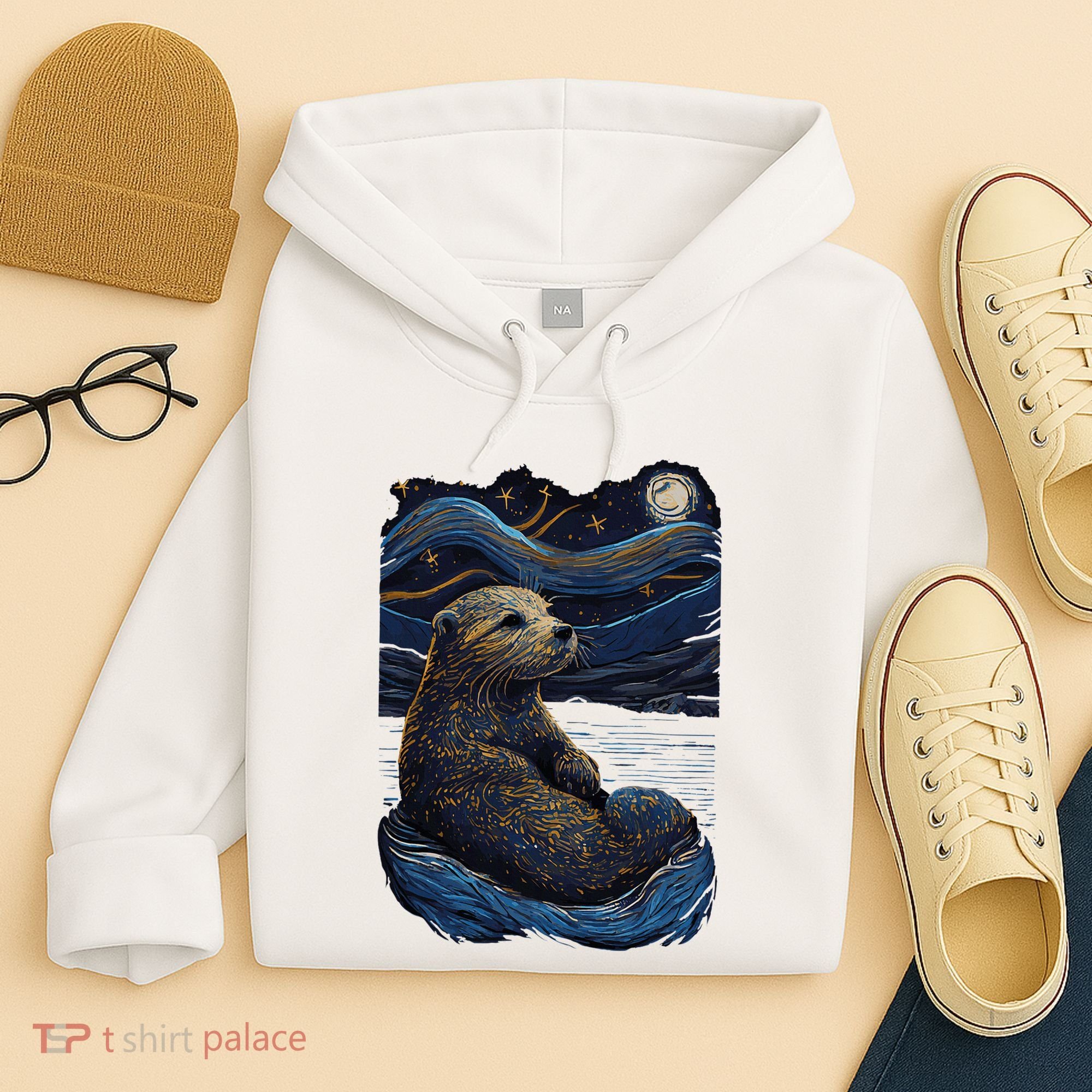 Otter Starry Night Hoodie
