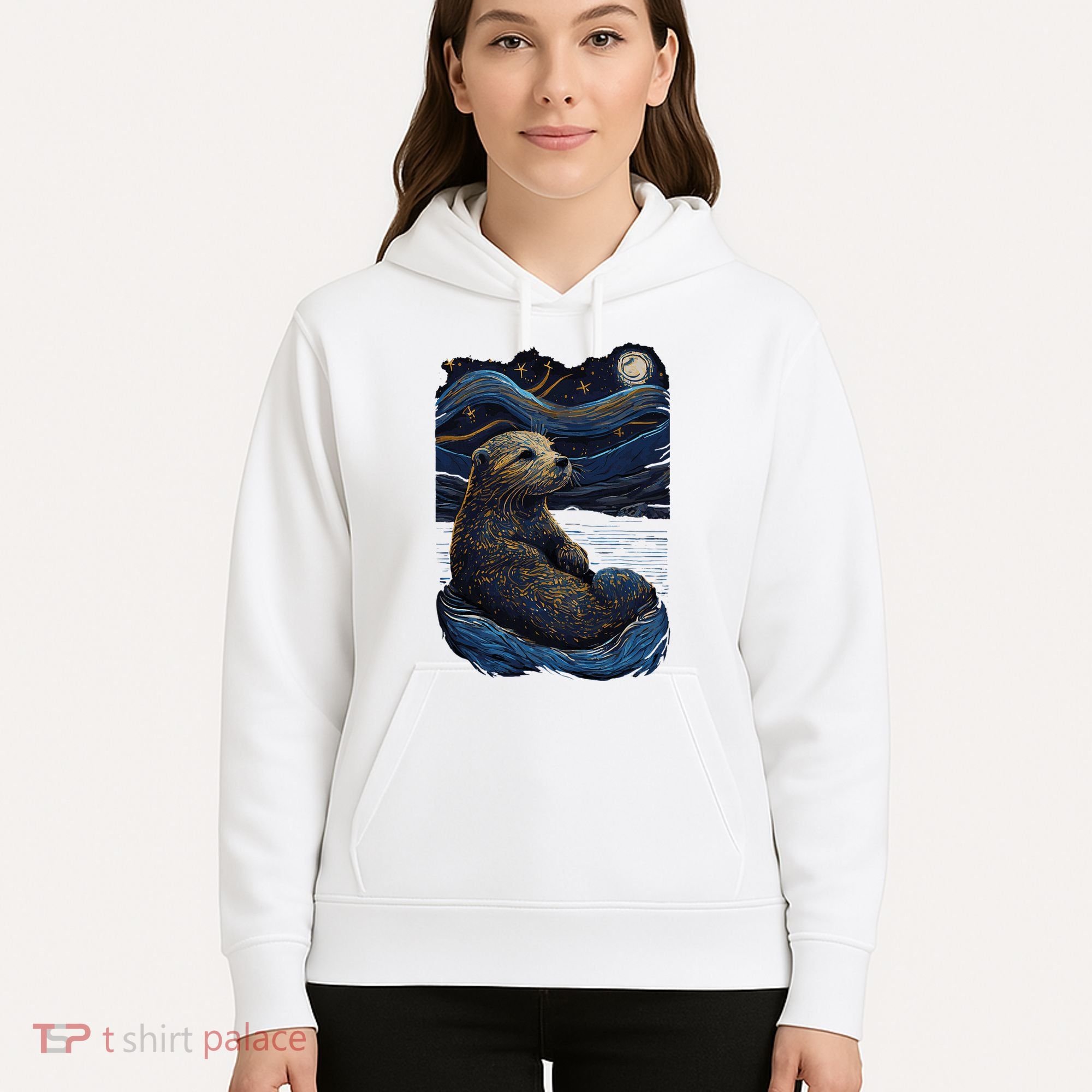 Otter Starry Night Hoodie
