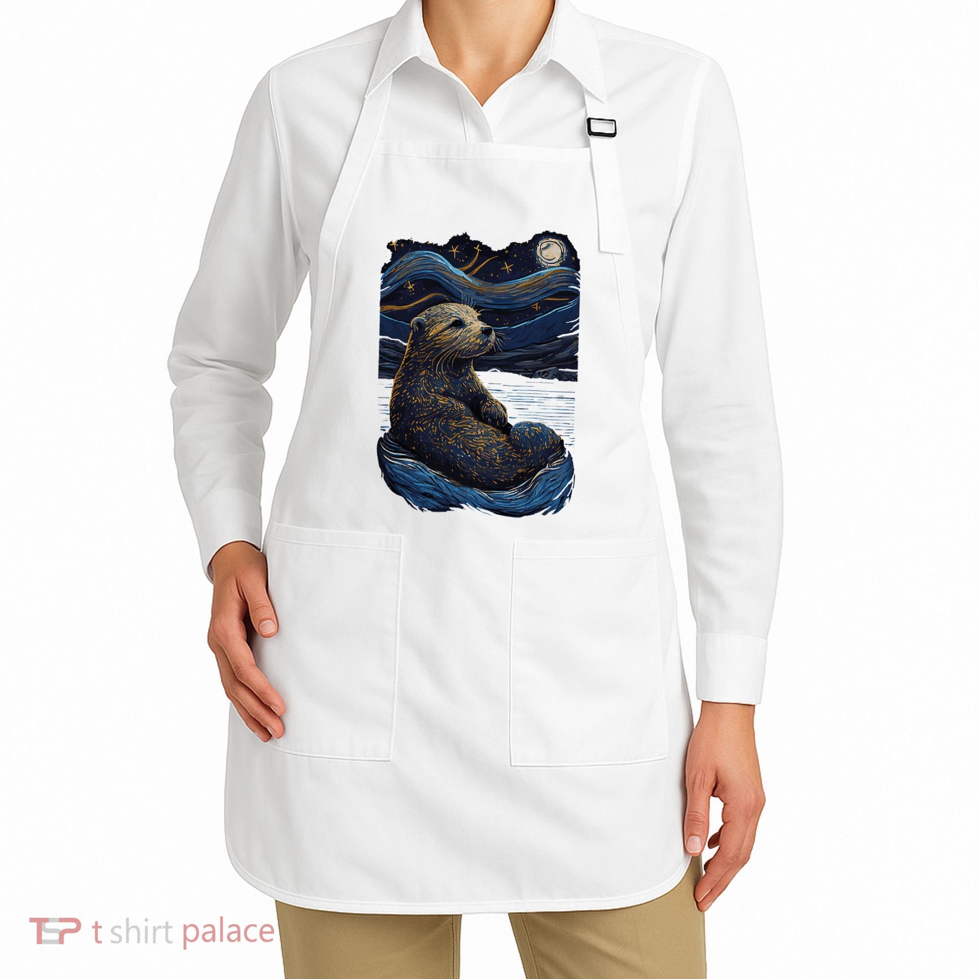 Otter Starry Night Apron