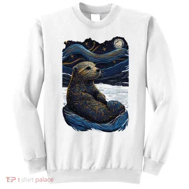 Otter Starry Night Sweatshirt
