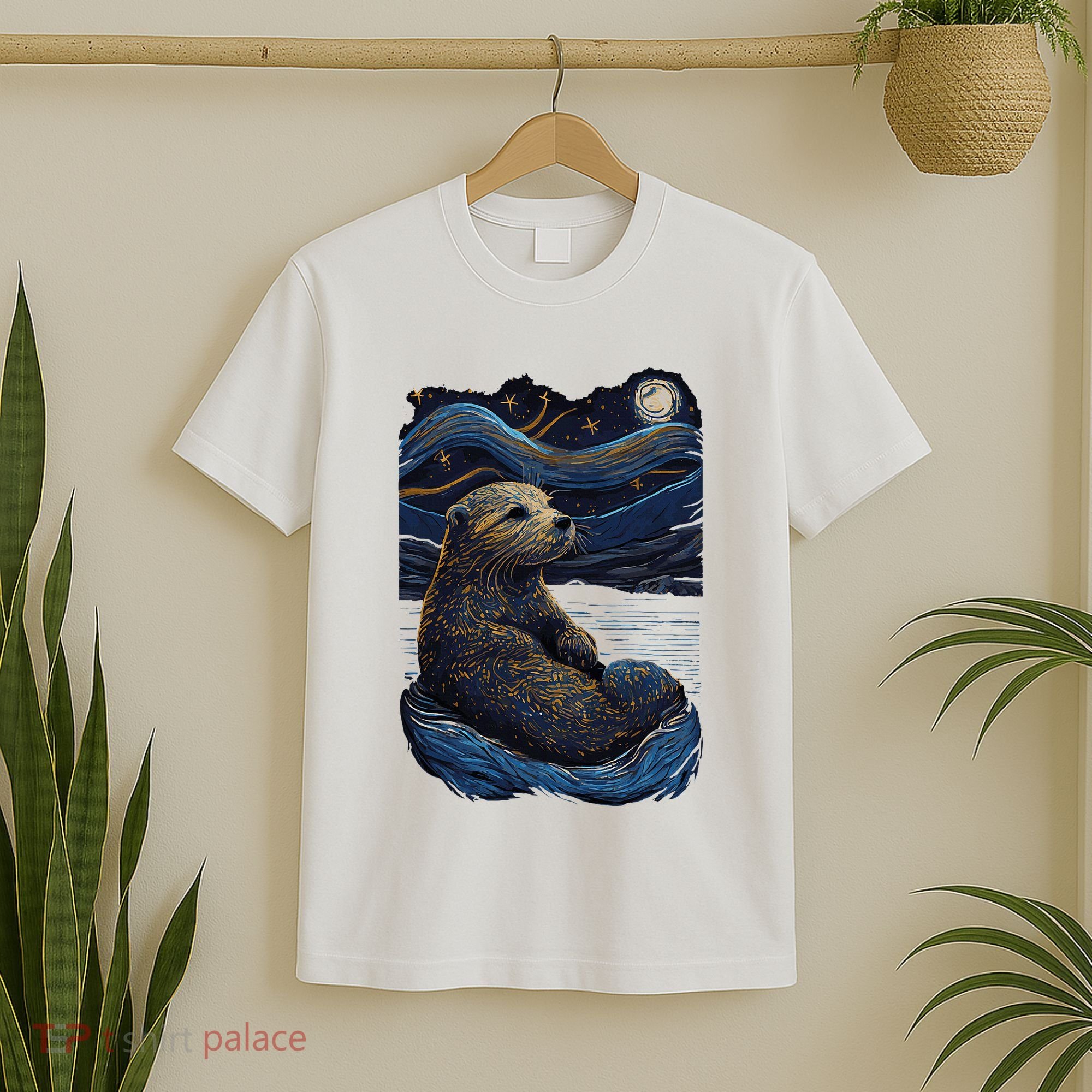 Otter Starry Night T-Shirt