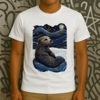 Otter Starry Night T-Shirt thumb 3