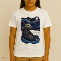 Otter Starry Night T-Shirt thumb 4